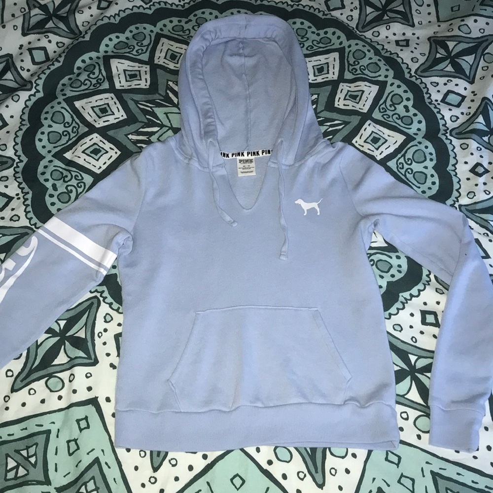 Pink v neck sweatshirt